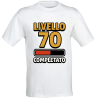 Printolo T-shirt compleanno 70 anni Livello 70 Completato in cotone...
