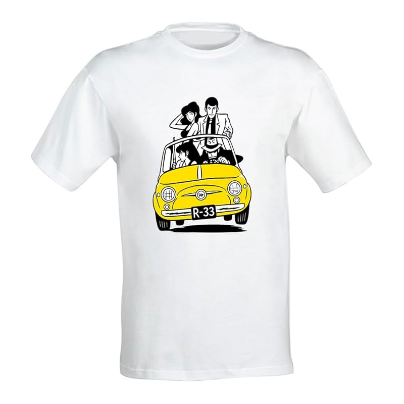 Maglietta Lupin Vintage Cartone Animato Giapponese 500 T-Shirt Classica Anime Idea Regalo per Appassionati