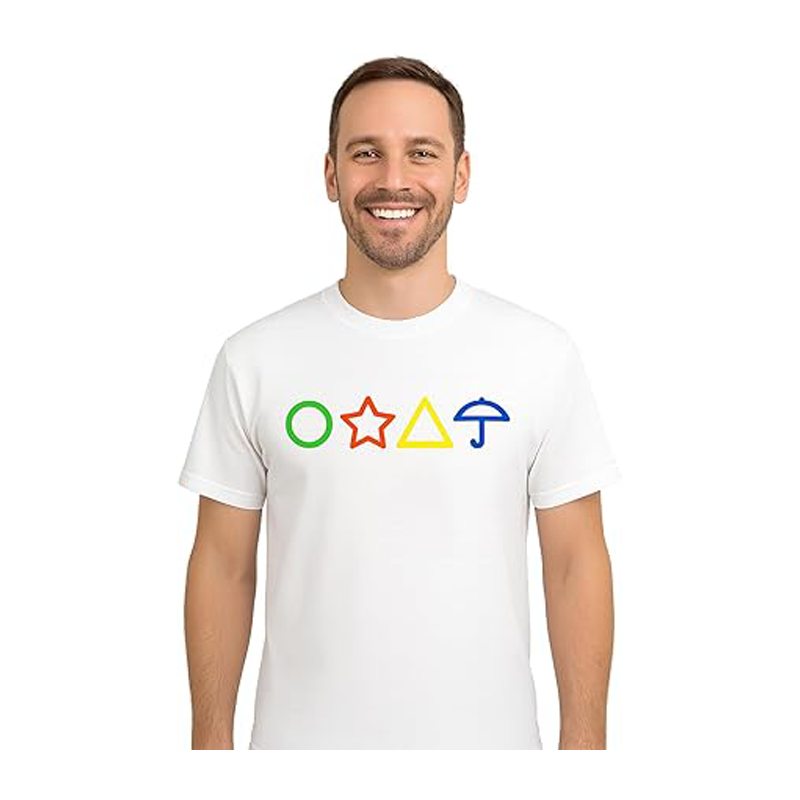 Printolo Maglietta Gamer Simbolo Cerchio Triangolo Ombrello e Stell...