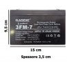 Batteria Ricaricabile 6V 7Ah al Piombo UPS solare allarme videosorveglianza