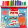 Printolo T-shirt da colorare Unicorni Magici per bambini con 12 pen...