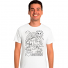Printolo T-shirt da colorare Unicorni Magici per bambini con 12 pen...