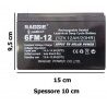 Batteria Ricaricabile 12V 12Ah al Piombo UPS solare allarme videosorveglianza