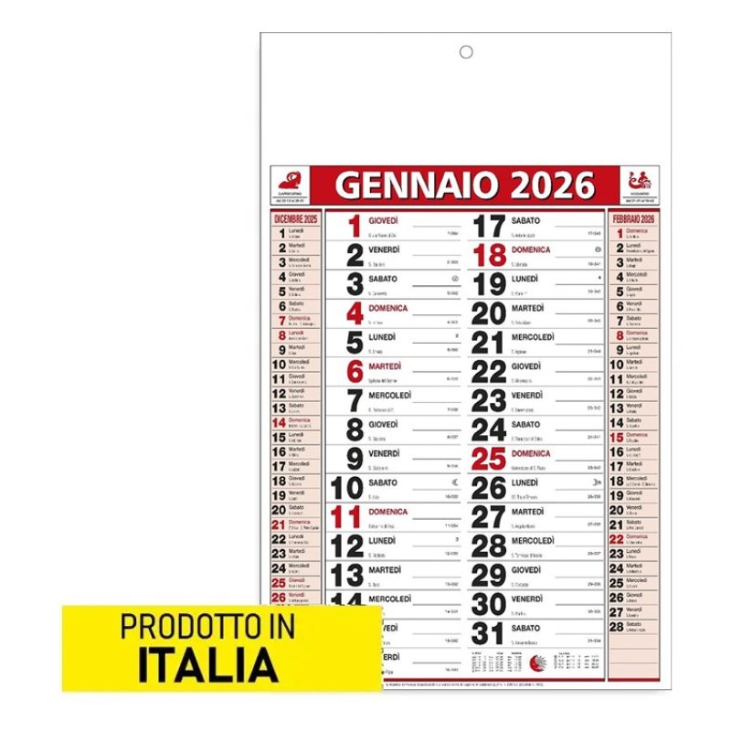 Printolo Calendario Olandese anno 2026 personalizzabile con grafica...