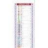 Printolo Calendario Olandese 2026 slim personalizzabile rosso 14x47...