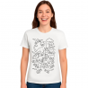 Printolo T-shirt da colorare Dinosauri Fantastici per bambini con 1...