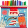 Printolo T-shirt da colorare Gattini Felici per bambini con 12 penn...