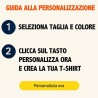 Printolo T-shirt uomo personalizzata maglia in cotone organico 100%...