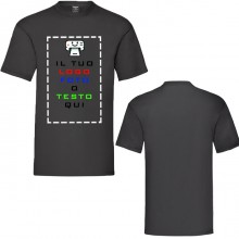 Maglietta Personalizzata,T-Shirt da Personalizzare con Stampa Frontale con Foto Loghi e Scritte