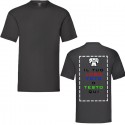 Maglietta Personalizzabile,T-Shirt da Personalizzare con Stampa DTF sul retro, personalizza con Foto Loghi e Scritte
