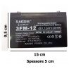 Batteria Ermetica Ricaricabile Piombo gruppi di continuita 6V e 12V - 1.2 7 9 12