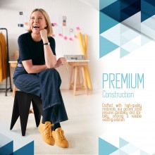 Sgabello moderno di design da interno casa cucina giardino sedia in resina impilabile