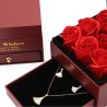 Generico Rosa Rossa Eterna Stabilizzata cofanetto, Idea Regalo Donn...