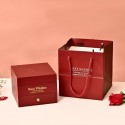 Rosa Rossa Eterna Stabilizzata cofanetto, Idea Regalo Donna, Mamma SENZA collana