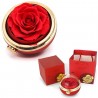 Cofanetto Scatola con Rosa Rossa eterna per Anello Fidanzamento sen...