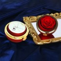 Cofanetto Scatola con Rosa Rossa eterna per Anello Fidanzamento senza collana