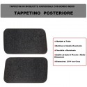 Set 4 Tappetini auto moquette battitacco universali tappeti antiscivolo neri