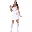 Costume infermiera sexy Carnevale Halloween abito vestito per adulti Donna tg S