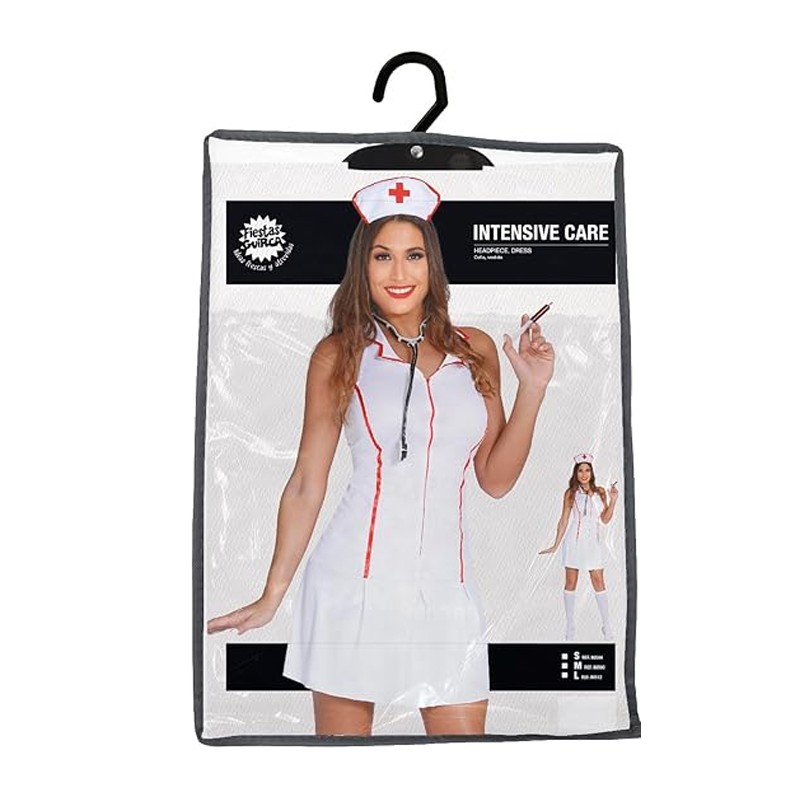 Guirca Costume infermiera sexy Carnevale Halloween abito vestito pe...
