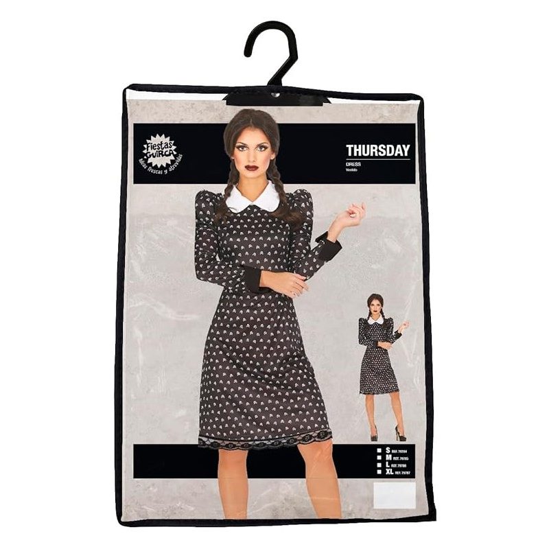 Guirca Costume Carnevale Mercoledì Famiglia Addams serie TV Netflix...