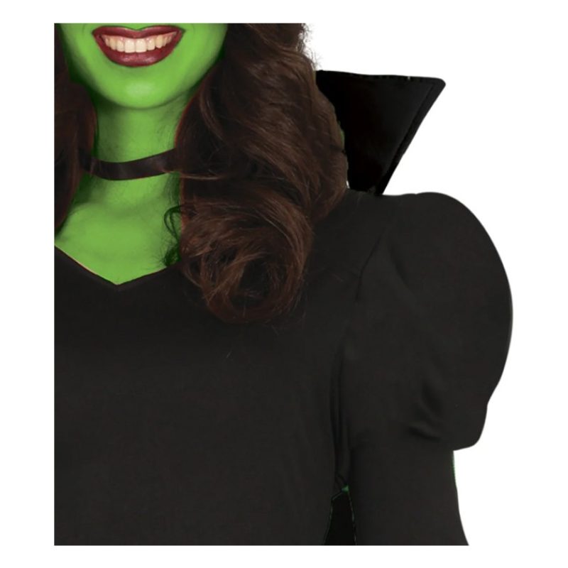 Guirca Costume Carnevale Strega verde cattiva Elphaba Wicked Donna ...