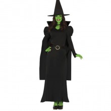 Costume Carnevale Strega verde cattiva Elphaba Wicked Donna Halloween