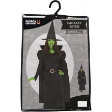 Costume Carnevale Strega verde cattiva Elphaba Wicked Donna Halloween