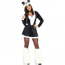 Costume vestito abito travestimento carnevale play adulto donna panda cosplay
