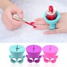 Anello Porta smalto manicure pedicure nail art silicone unghie donna mani piedi