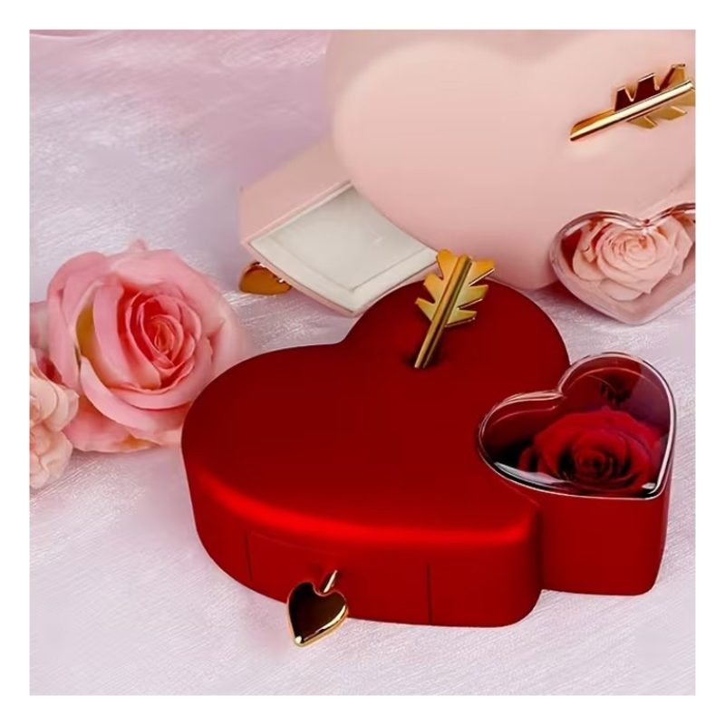 Generico Box Rosa rossa Eterna cofanetto Porta Gioielli Idea Regalo...