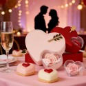 Box Rosa rossa Eterna cofanetto Porta Gioielli Idea Regalo Romantica