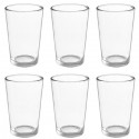 Set 6 bicchieri in vetro da cocktail drink acqua 185 ml bar casa tavolo bibita