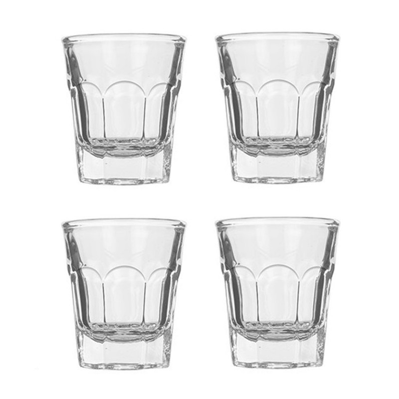 Bicchierini in vetro da liquore 4 pz bicchieri chupito shot amaro feste e bar