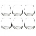 Set 6 bicchieri acqua vino in vetro 300 ml moderno succo whiskey bevande