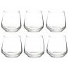 Generico Set 6 bicchieri acqua vino in vetro 300 ml moderno succo w...