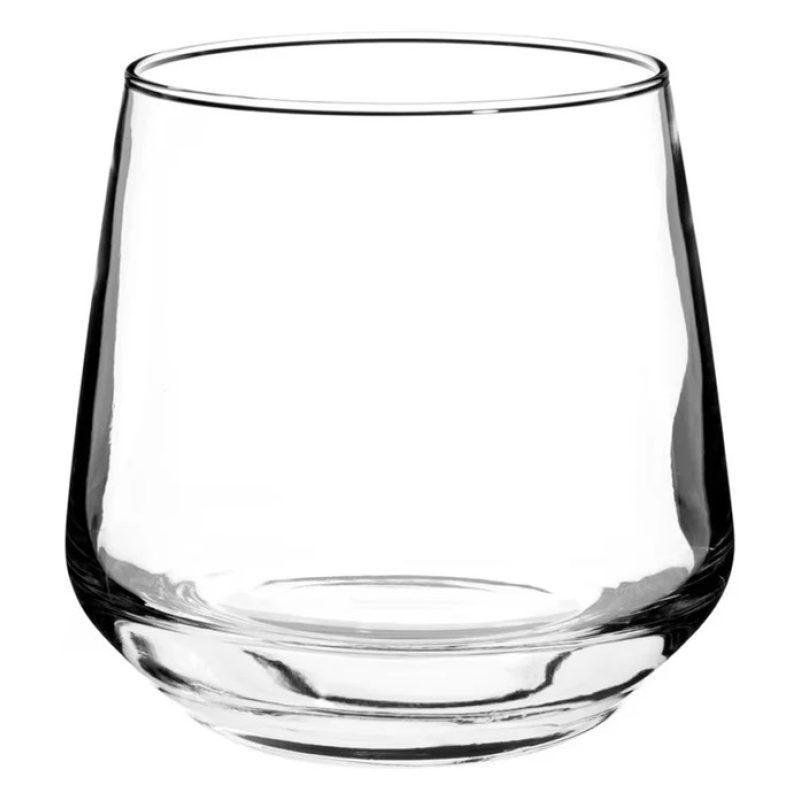Generico Set 6 bicchieri acqua vino in vetro 300 ml moderno succo w...