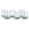 Set 6 bicchieri acqua vino in vetro 300 ml moderno succo whiskey bevande