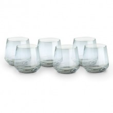 Set 6 bicchieri acqua vino in vetro 300 ml moderno succo whiskey bevande