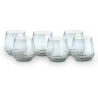 Generico Set 6 bicchieri acqua vino in vetro 300 ml moderno succo w...