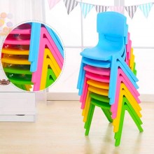 Sedia Colorata per Bambini 60kg in Plastica Modello Impilabile 48x36x33cm