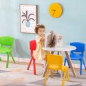 Sedia Colorata per Bambini 60kg in Plastica Modello Impilabile 48x36x33cm