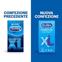 Preservativi Durex XL Profilattici Extra Large (57mm) 36 profilattici Comfort
