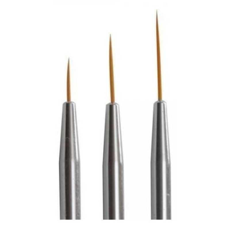 Kit 7 pennelli nail art manicure pedicure ricostruzione unghie disegno gel