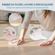 Tappetino tappeto antiscivolo protettivo per lavello cucina rotolo 6 pezzi bolle