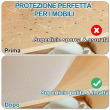 Tappetino tappeto antiscivolo protettivo per lavello cucina rotolo 6 pezzi bolle