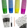 Sweeping Party Kit accessori caffè bicchierini in carta 75 ml + pal...