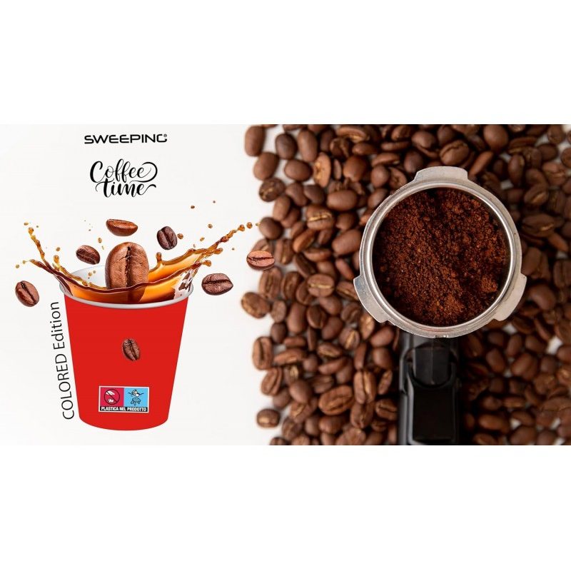 Sweeping Party Kit accessori caffè bicchierini in carta 75 ml + pal...
