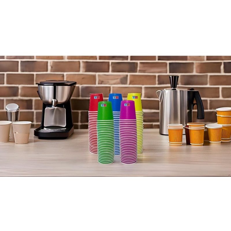 Sweeping Party Kit accessori caffè bicchierini in carta 75 ml + pal...