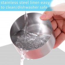 Posacenere/Portacenere in acciaio 6/12pz rotondo bar pub ristorante esterno da 8cm