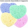 4x spugnette forma di cuore struccanti rimuovi trucco lavare viso donna sapone